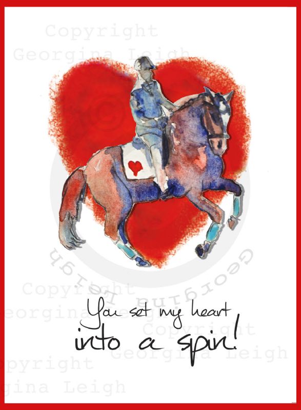Horse Valentines Card
